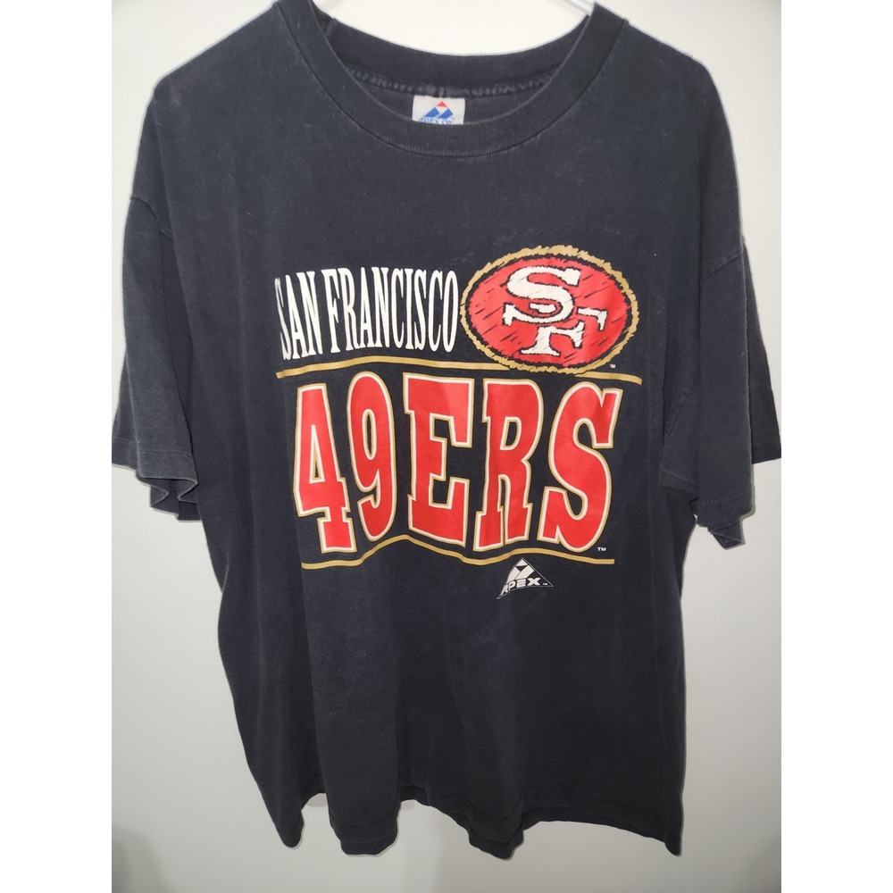 Vintage NFL San Francisco 49ers Apex Football Super Bowl Championship Tee XL